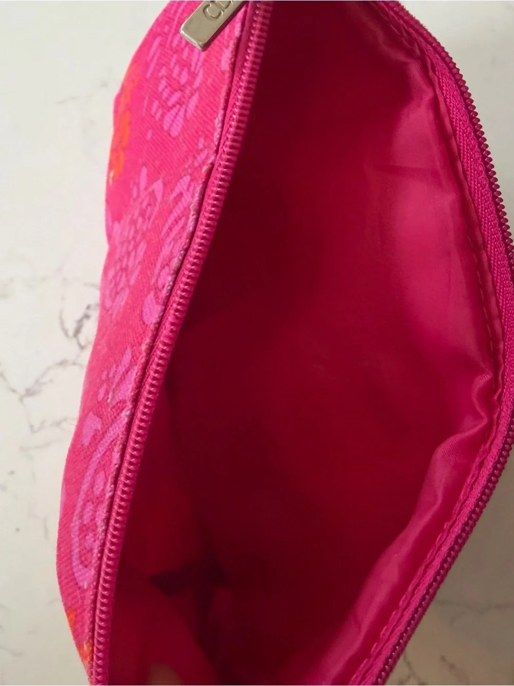 Clinique Floral Zip Cosmetic Pouch